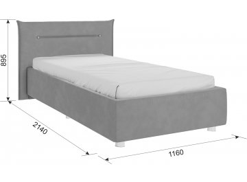 Односпальная кровать 0.9 Альба