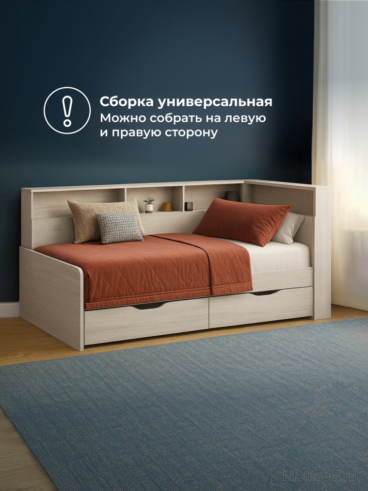 Тахта Амер 80х190 анкор светлый
