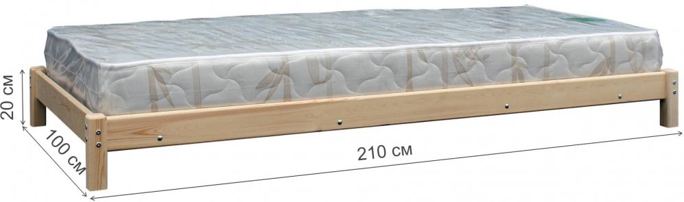 Односпальная кровать Изабелла 90x200