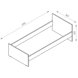 Односпальная кровать Орион