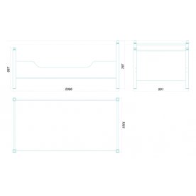 Односпальная кровать Вествик