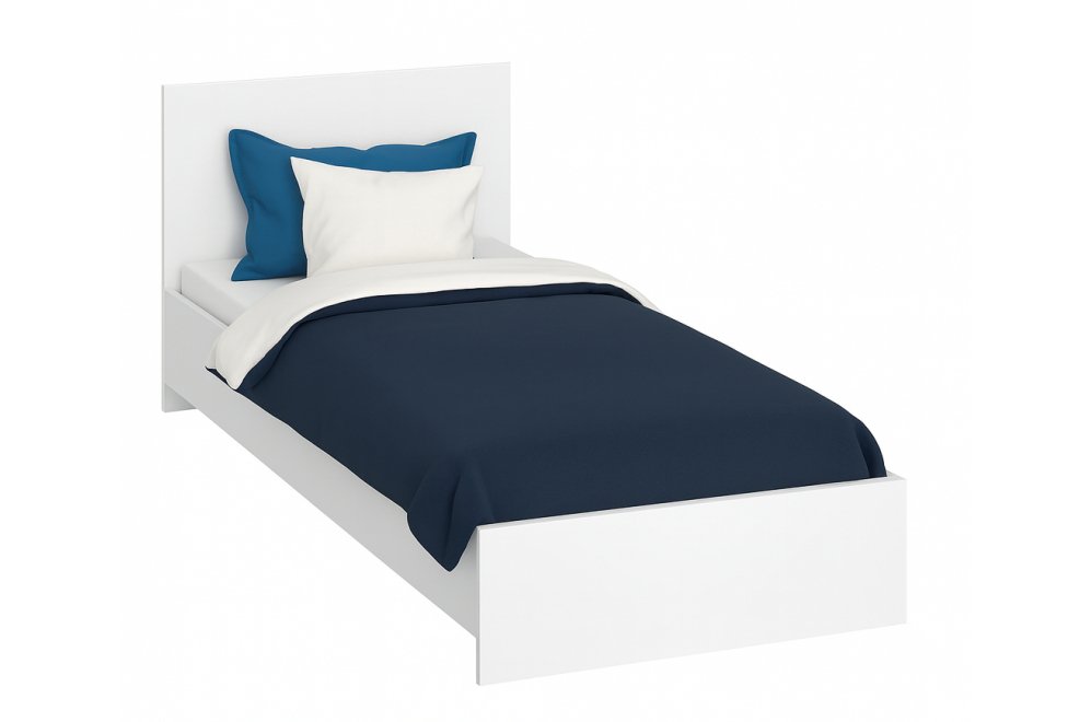 Односпальная кровать Адайн 80х200 белое дерево