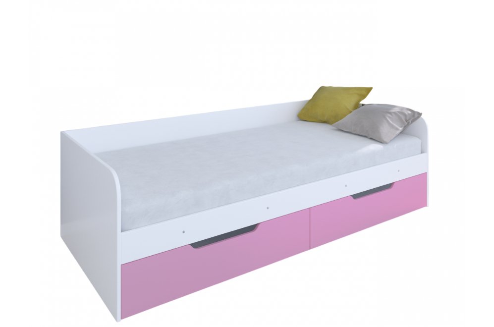 Софа Астра белый / розовый