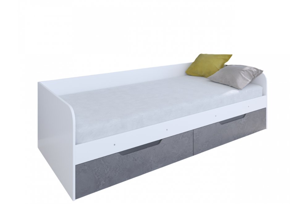 Софа Астра белый / железный камень