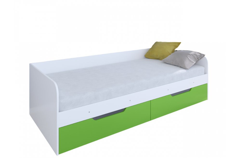 Софа Астра белый / салатовый