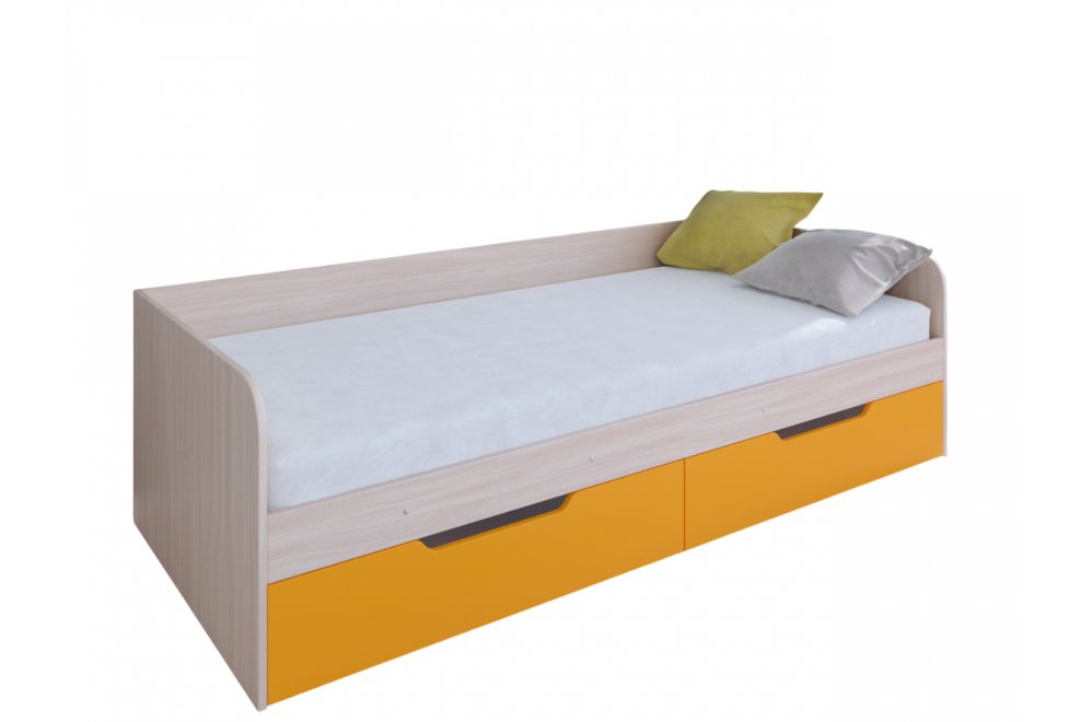 Софа Астра дуб молочный / оранжевый