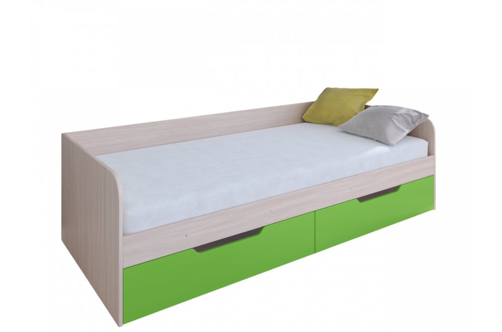 Софа Астра дуб молочный / салатовый