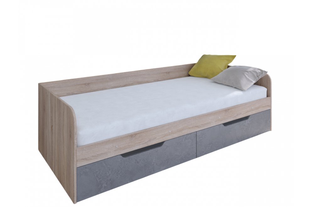 Софа Астра дуб сонома / железный камень