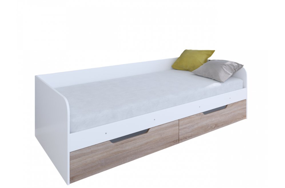 Софа Астра белый / дуб сонома