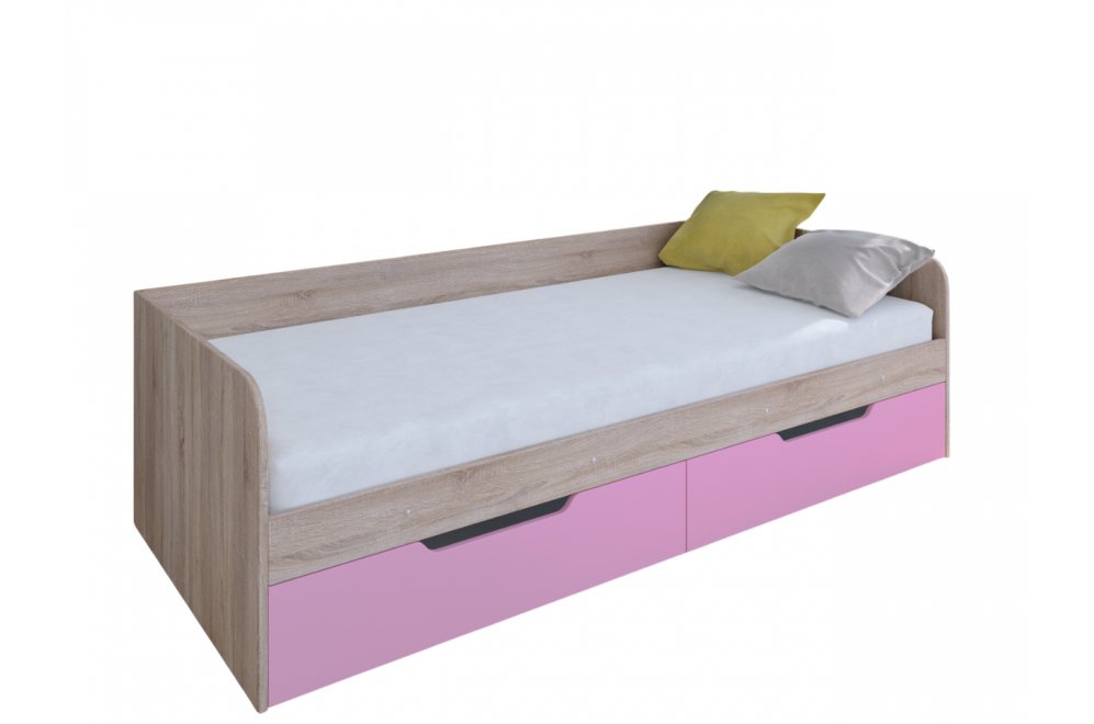 Софа Астра дуб сонома / розовый