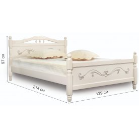 Полутораспальная кровать Людмила-17