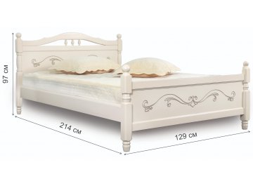 Полутораспальная кровать Людмила-17