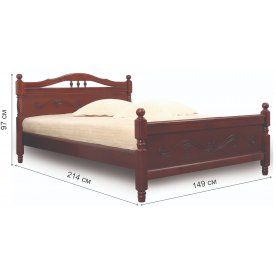 Полутораспальная кровать Людмила-17