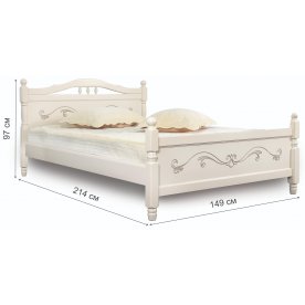 Полутораспальная кровать Людмила-17