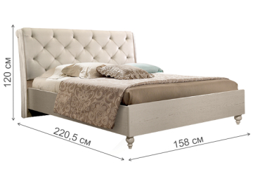 Полутораспальная кровать Венеция