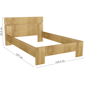 Полутораспальная кровать Шервуд Ш3в