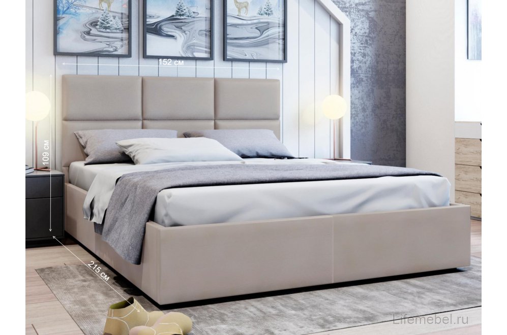 Полутораспальная кровать Афродита-5 140x200 с ПМ тёмно-зелёный велюр velutto 33