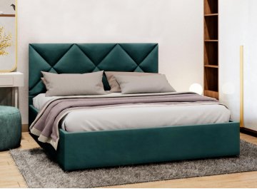 Полутораспальная кровать Афродита-6 бирюзовый велюр bingo atlantic