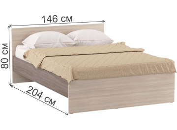 Полутораспальная кровать Алетра