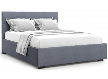 Полутораспальная кровать Garda 140 серый велюр (velutto 32)
