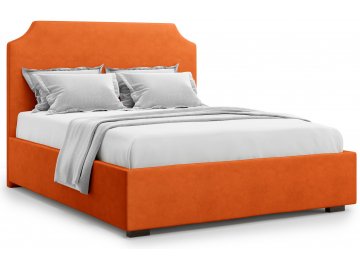 Полутораспальная кровать Izeo 140 оранжевый велюр (velutto 27)