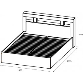 Полутораспальня кровать Прима