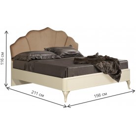 Полутораспальная кровать Стефани 43.08-01