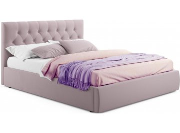 Полутораспальная кровать Verona 140х200 с ПМ бежевый велюр