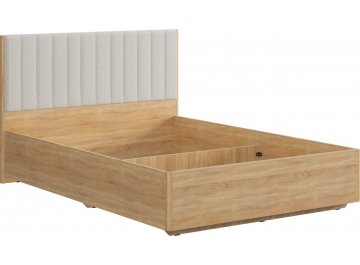 Полутораспальная кровать Юлия 140x200 см дуб сонома / белый