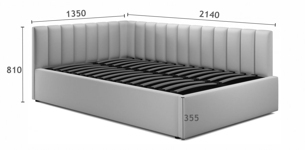 Тахта Milena 120х200 с ПМ изумруд