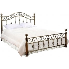 Кровать BD-603 160х200 античная медь с матрасом