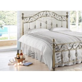 Кровать BD-603 160х200 античная медь с матрасом