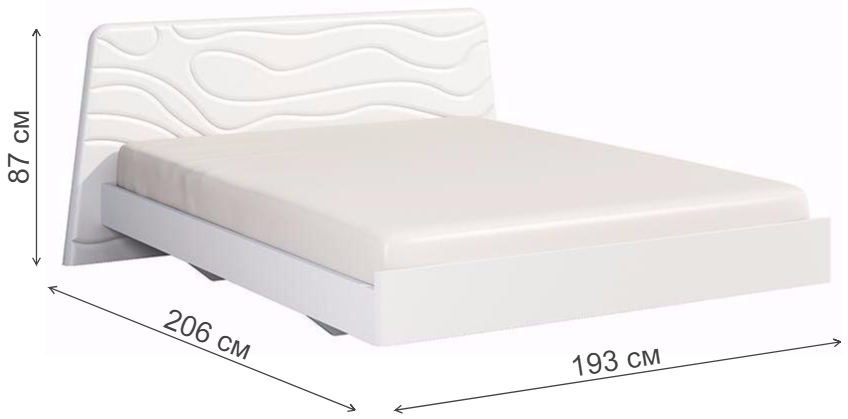 Кровать Милана МН-119-01 с матрасом