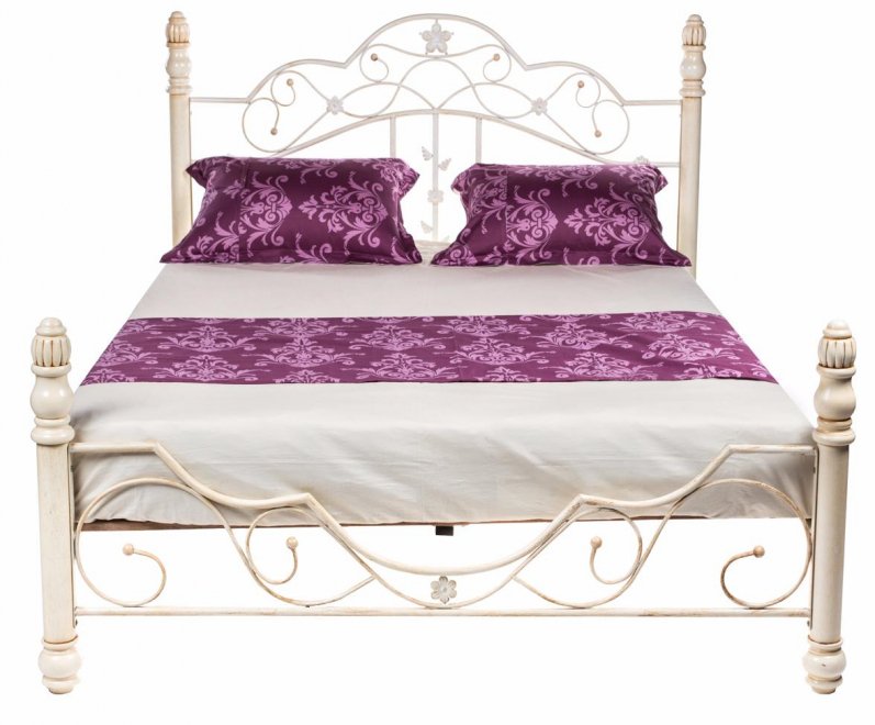 Кровать PS 8837 античный белый с матрасом