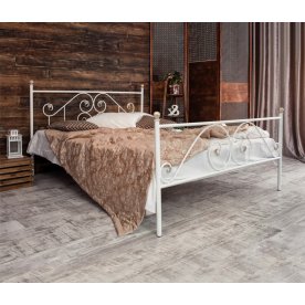 Полутораспальная кровать Камелия с двумя спинками и матрасом