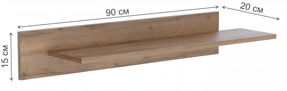 Полка Эннис дуб вотан