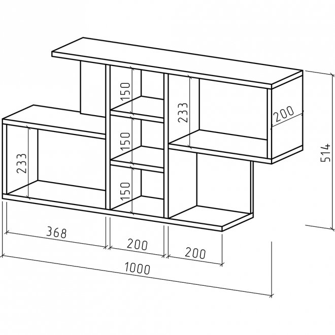 Полка Лайт-18 белый