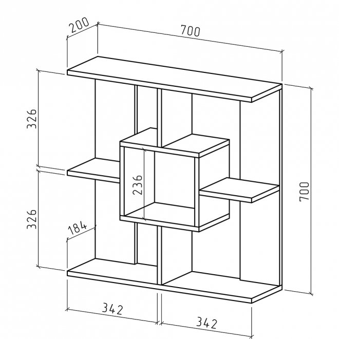 Полка Лайт-26 белый