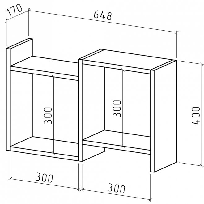 Полка Лайт-31 белый