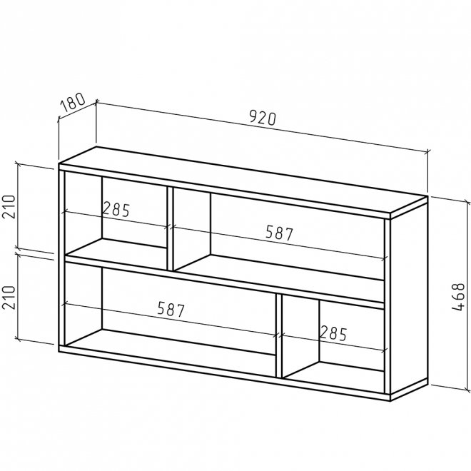 Полка настенная Реал-1 дуб золотистый