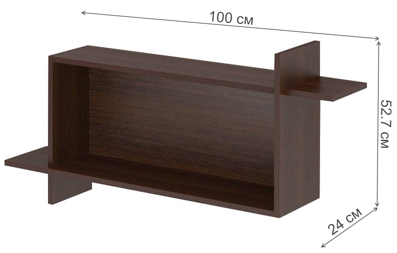 Полка Раванта-16 В венге