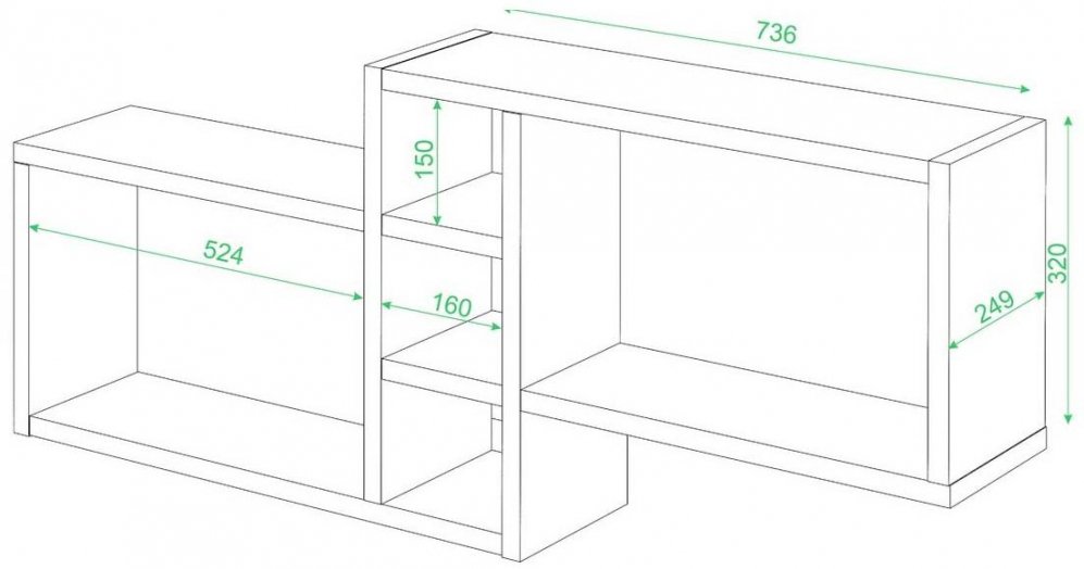 Полка ПК-20 венге