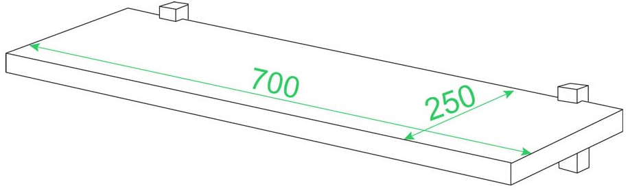 Полка Раванта-3 К карамель