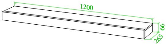 Полка Торевро БЕ белая