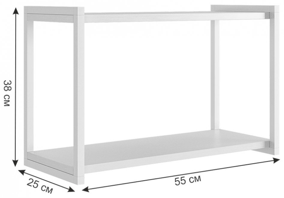 Полка Юниор графит / черный муар