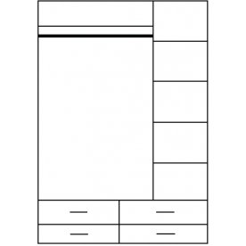 Шкаф трехдверный Tiffany 3D4S