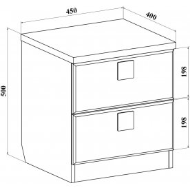 Прикроватная тумба Анастасия АН-14К
