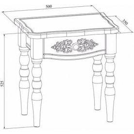 Прикроватная тумба Ассоль плюс АС-39