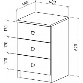 Прикроватная тумба Бостон-1