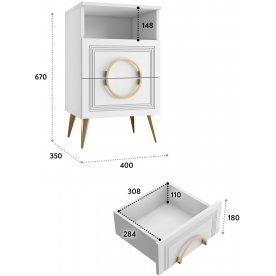 Прикроватная тумба Оливия